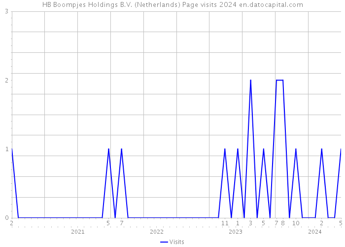 HB Boompjes Holdings B.V. (Netherlands) Page visits 2024 