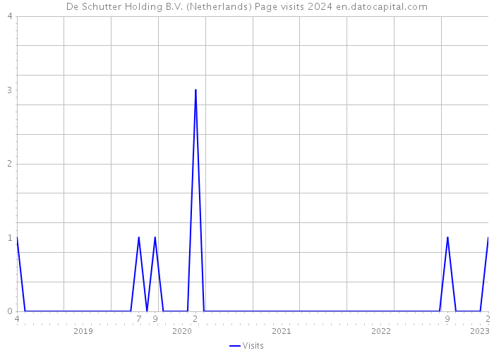 De Schutter Holding B.V. (Netherlands) Page visits 2024 