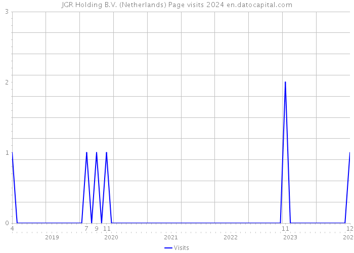 JGR Holding B.V. (Netherlands) Page visits 2024 
