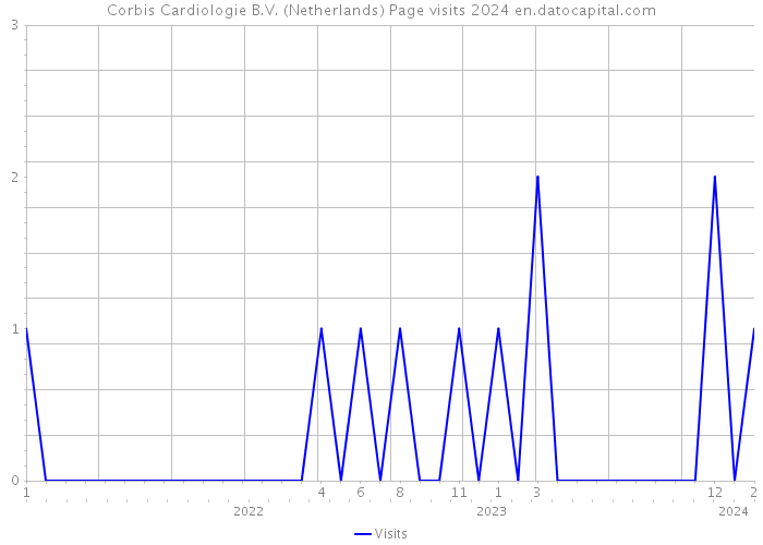 Corbis Cardiologie B.V. (Netherlands) Page visits 2024 