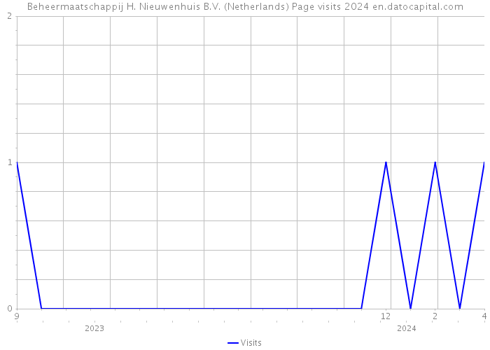 Beheermaatschappij H. Nieuwenhuis B.V. (Netherlands) Page visits 2024 