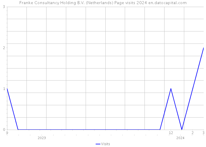 Franke Consultancy Holding B.V. (Netherlands) Page visits 2024 