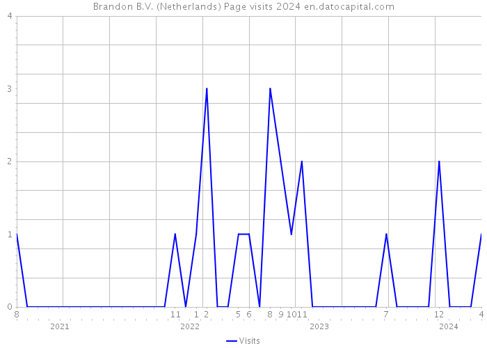 Brandon B.V. (Netherlands) Page visits 2024 