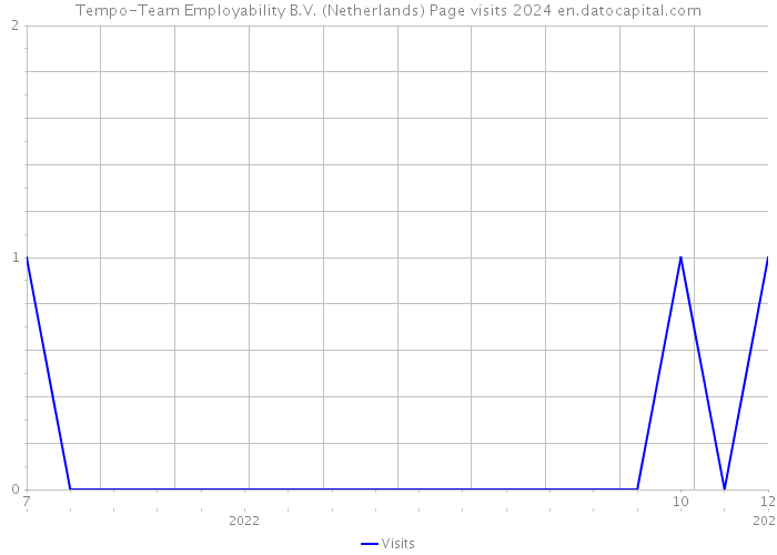 Tempo-Team Employability B.V. (Netherlands) Page visits 2024 