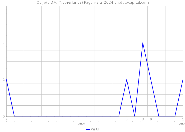 Quijote B.V. (Netherlands) Page visits 2024 
