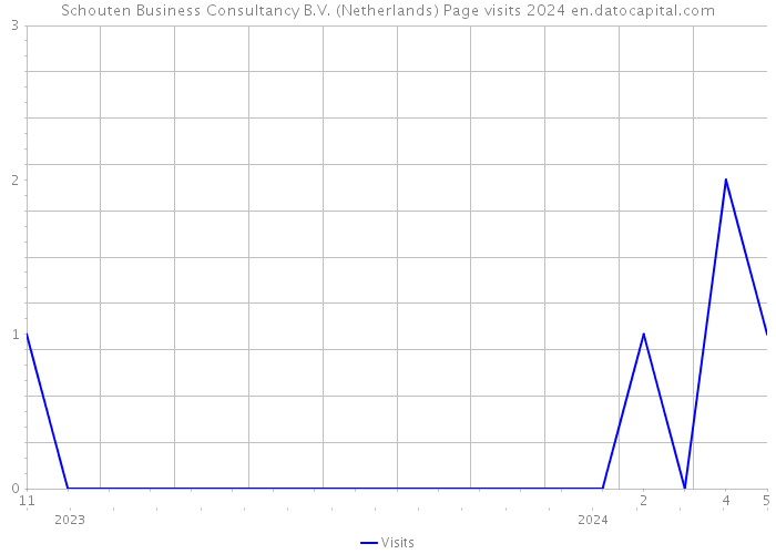 Schouten Business Consultancy B.V. (Netherlands) Page visits 2024 
