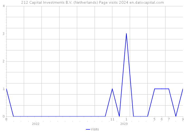 212 Capital Investments B.V. (Netherlands) Page visits 2024 