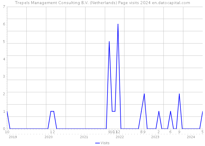 Trepels Management Consulting B.V. (Netherlands) Page visits 2024 