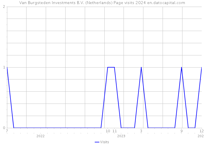 Van Burgsteden Investments B.V. (Netherlands) Page visits 2024 