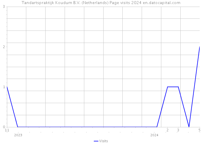 Tandartspraktijk Koudum B.V. (Netherlands) Page visits 2024 