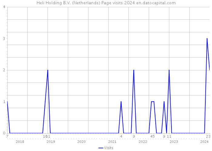 Heli Holding B.V. (Netherlands) Page visits 2024 