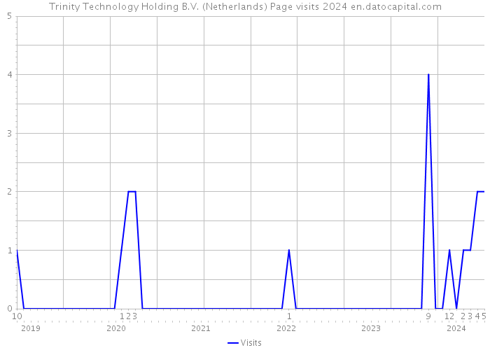 Trinity Technology Holding B.V. (Netherlands) Page visits 2024 