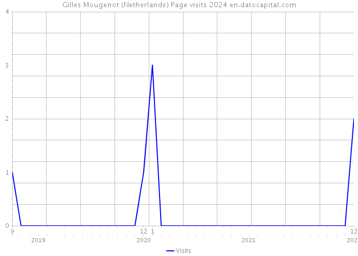 Gilles Mougenot (Netherlands) Page visits 2024 