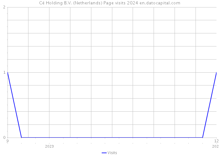 Cé Holding B.V. (Netherlands) Page visits 2024 