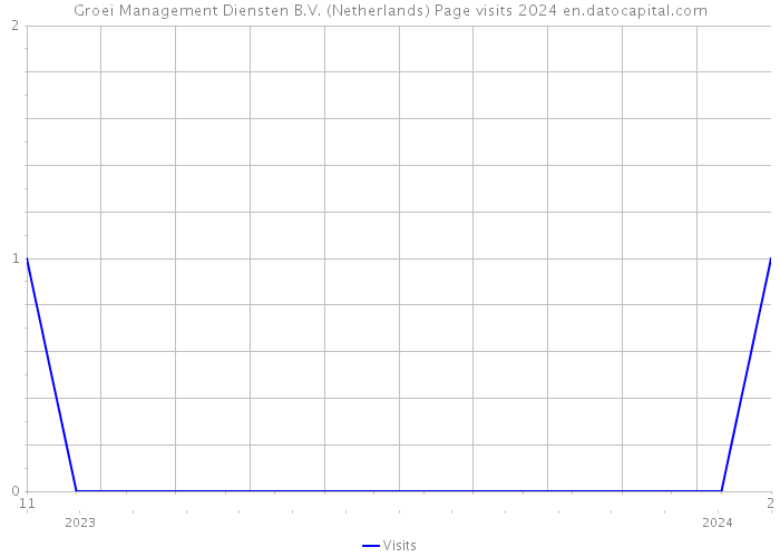 Groei Management Diensten B.V. (Netherlands) Page visits 2024 