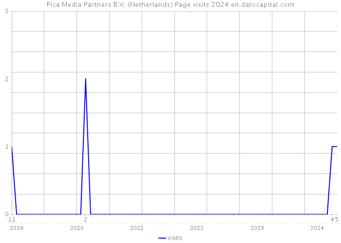 Pica Media Partners B.V. (Netherlands) Page visits 2024 