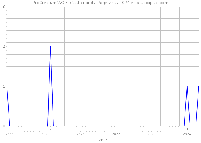 ProCredium V.O.F. (Netherlands) Page visits 2024 