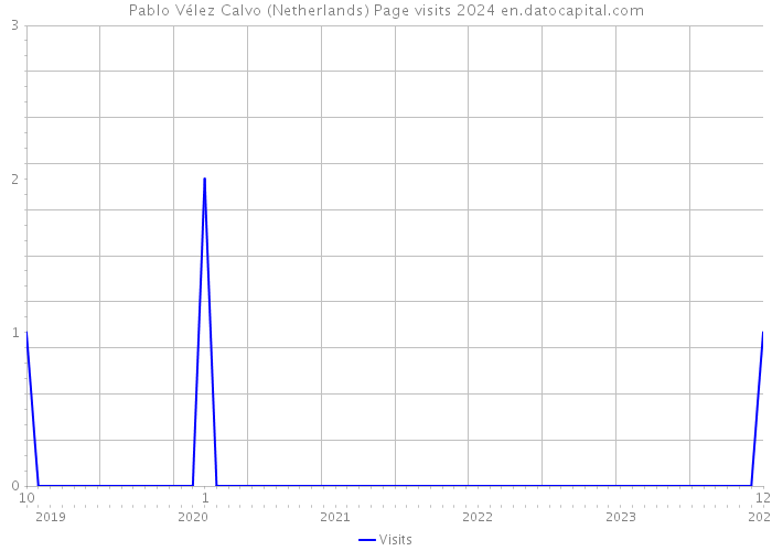 Pablo Vélez Calvo (Netherlands) Page visits 2024 