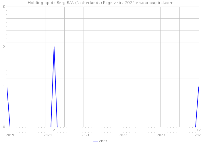 Holding op de Berg B.V. (Netherlands) Page visits 2024 