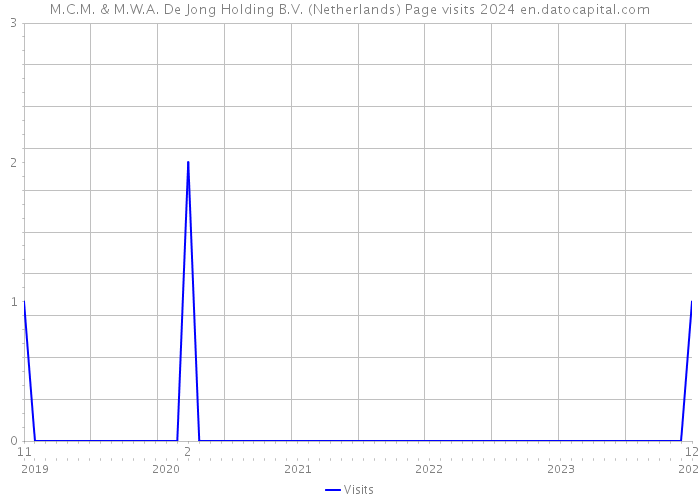 M.C.M. & M.W.A. De Jong Holding B.V. (Netherlands) Page visits 2024 