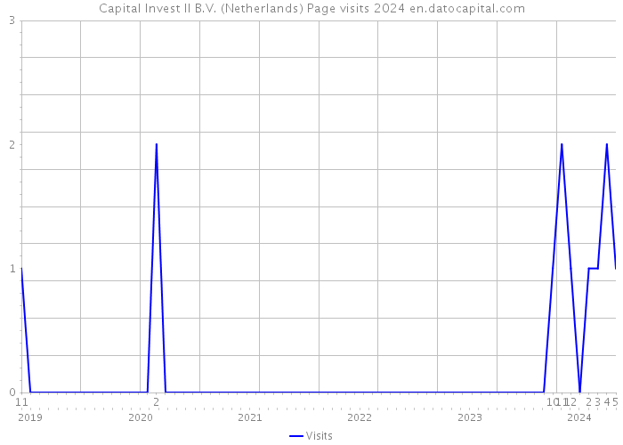 Capital Invest II B.V. (Netherlands) Page visits 2024 