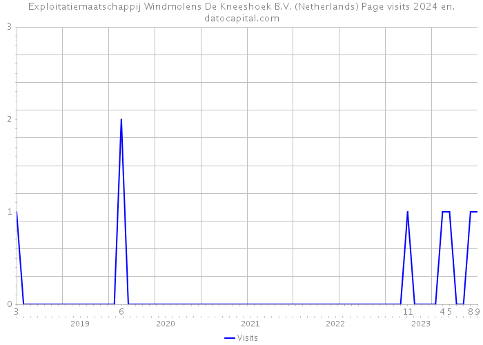 Exploitatiemaatschappij Windmolens De Kneeshoek B.V. (Netherlands) Page visits 2024 