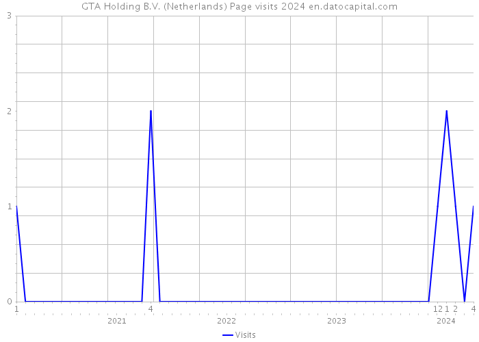 GTA Holding B.V. (Netherlands) Page visits 2024 
