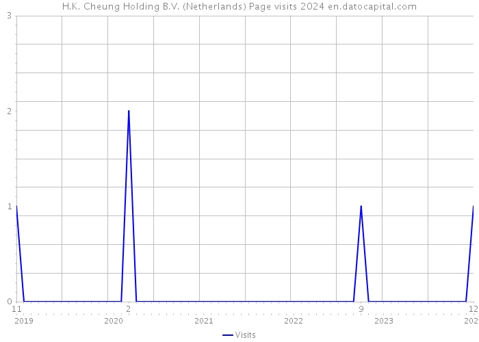 H.K. Cheung Holding B.V. (Netherlands) Page visits 2024 