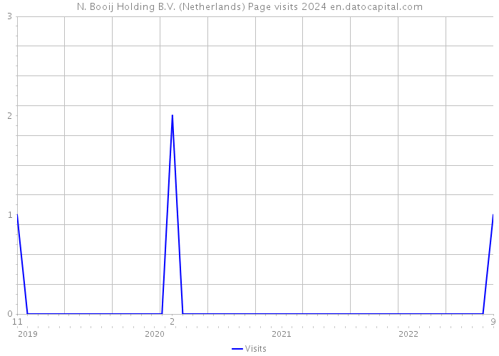 N. Booij Holding B.V. (Netherlands) Page visits 2024 
