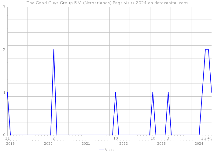 The Good Guyz Group B.V. (Netherlands) Page visits 2024 