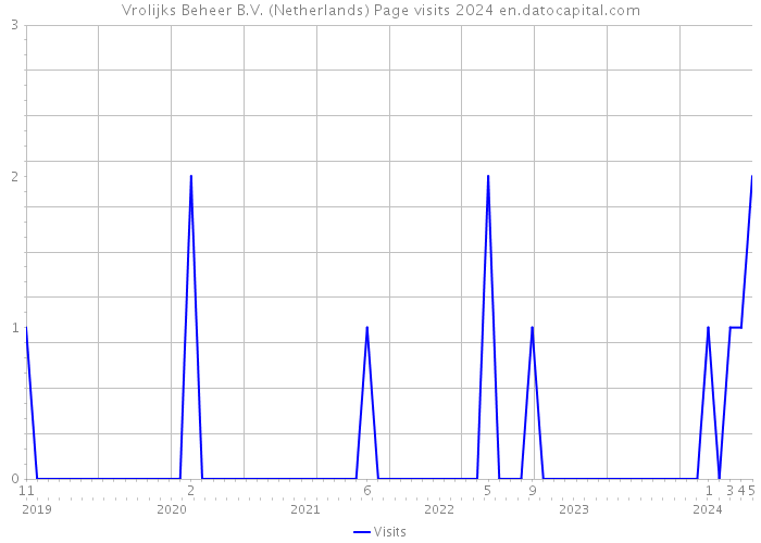 Vrolijks Beheer B.V. (Netherlands) Page visits 2024 