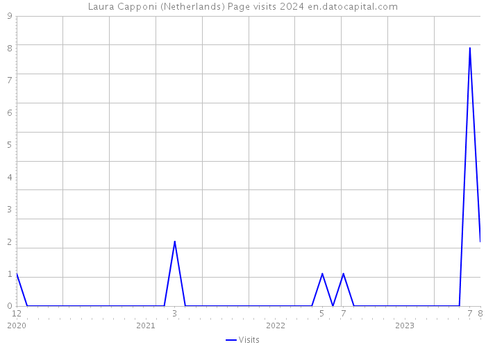 Laura Capponi (Netherlands) Page visits 2024 