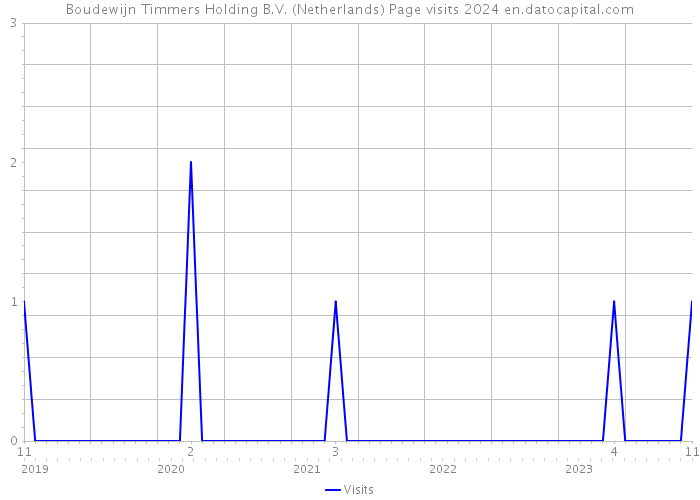 Boudewijn Timmers Holding B.V. (Netherlands) Page visits 2024 