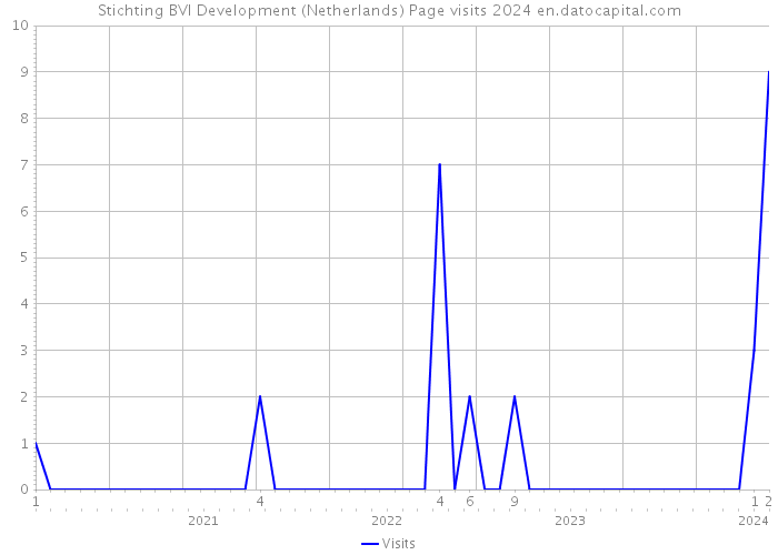 Stichting BVI Development (Netherlands) Page visits 2024 