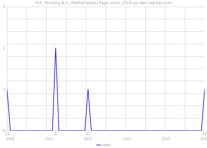 H.K. Holding B.V. (Netherlands) Page visits 2024 