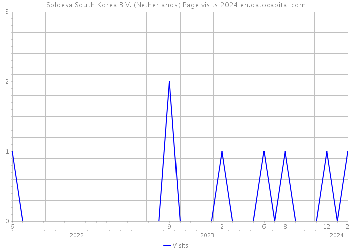 Soldesa South Korea B.V. (Netherlands) Page visits 2024 