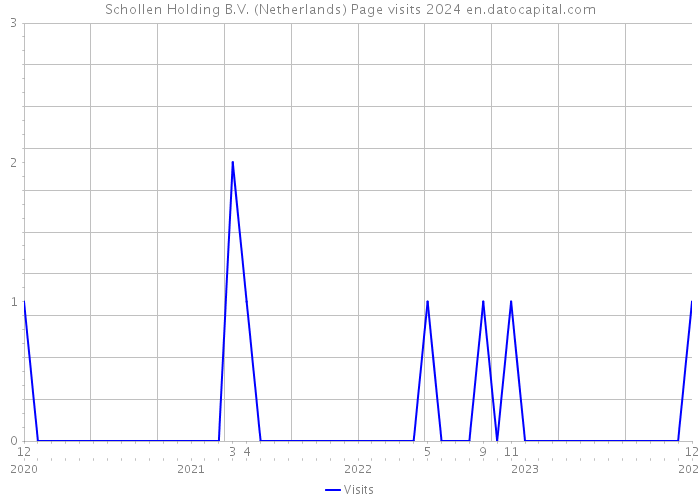 Schollen Holding B.V. (Netherlands) Page visits 2024 