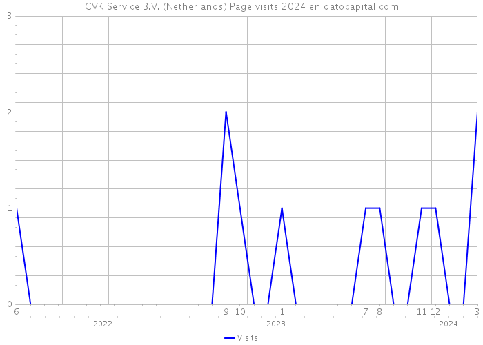 CVK Service B.V. (Netherlands) Page visits 2024 