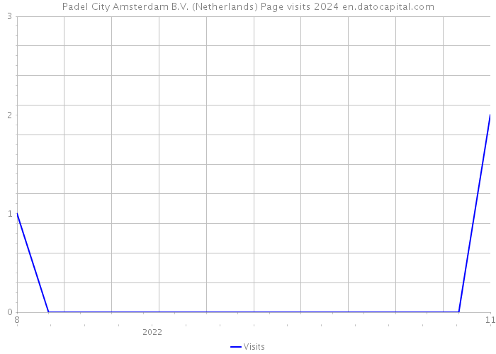 Padel City Amsterdam B.V. (Netherlands) Page visits 2024 