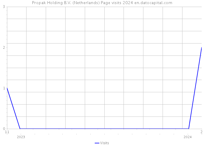 Propak Holding B.V. (Netherlands) Page visits 2024 