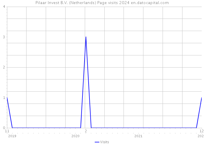 Pilaar Invest B.V. (Netherlands) Page visits 2024 