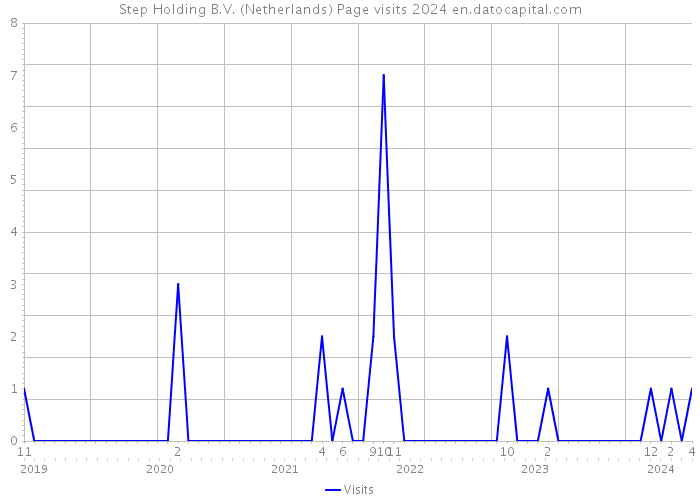 Step Holding B.V. (Netherlands) Page visits 2024 