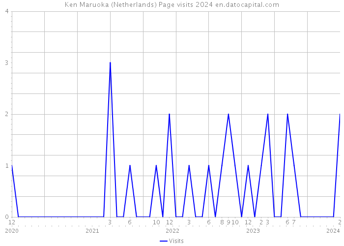 Ken Maruoka (Netherlands) Page visits 2024 