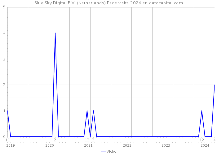 Blue Sky Digital B.V. (Netherlands) Page visits 2024 