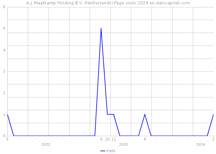 A.J. Maatkamp Holding B.V. (Netherlands) Page visits 2024 