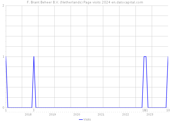 F. Brant Beheer B.V. (Netherlands) Page visits 2024 