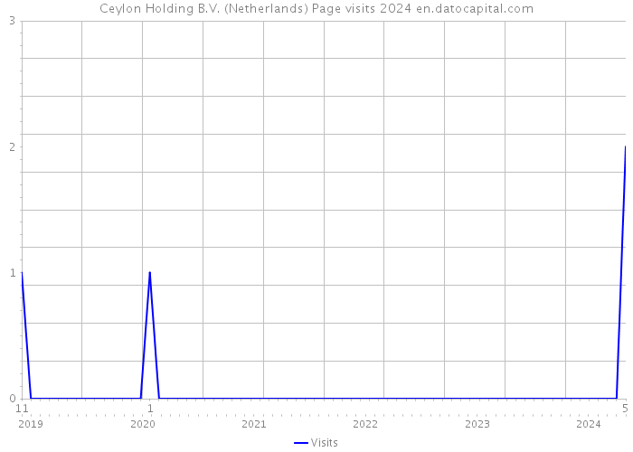 Ceylon Holding B.V. (Netherlands) Page visits 2024 