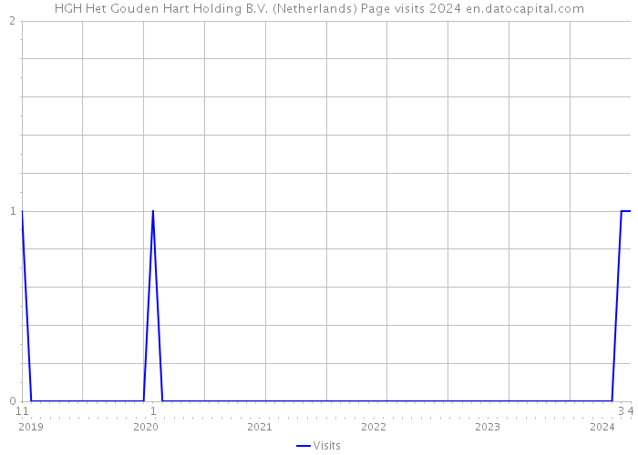 HGH Het Gouden Hart Holding B.V. (Netherlands) Page visits 2024 