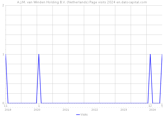 A.J.M. van Winden Holding B.V. (Netherlands) Page visits 2024 