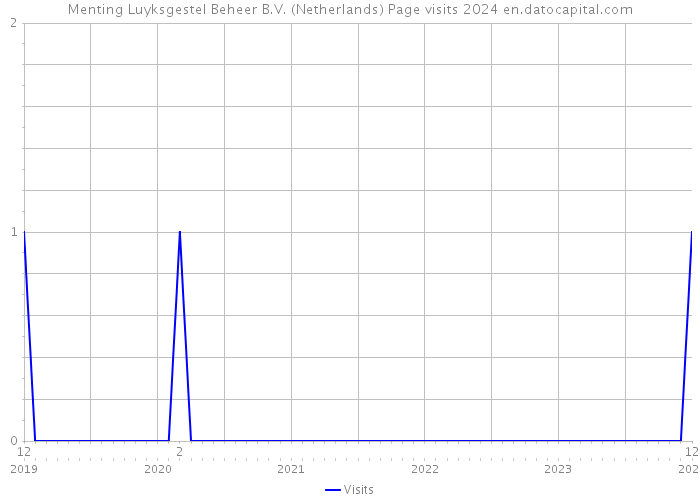 Menting Luyksgestel Beheer B.V. (Netherlands) Page visits 2024 